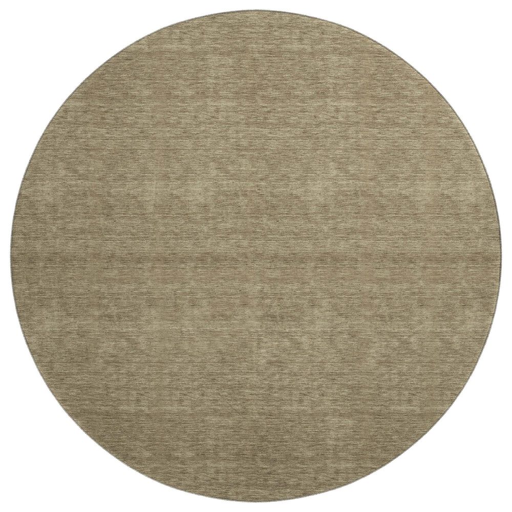 Dalyn Rug Company Soft Essentials Coffee 8" Round Area Rug, , large