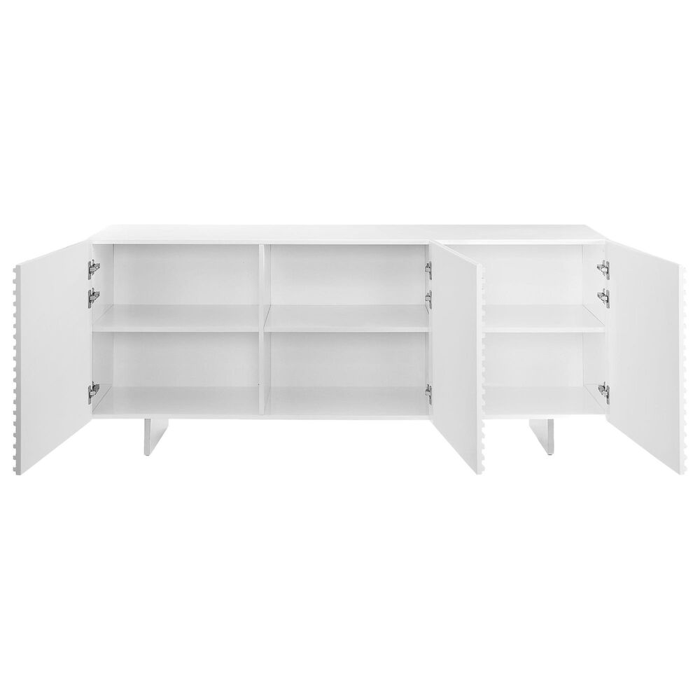 Casablanca Moon Buffet Server in White Lacquer, , large