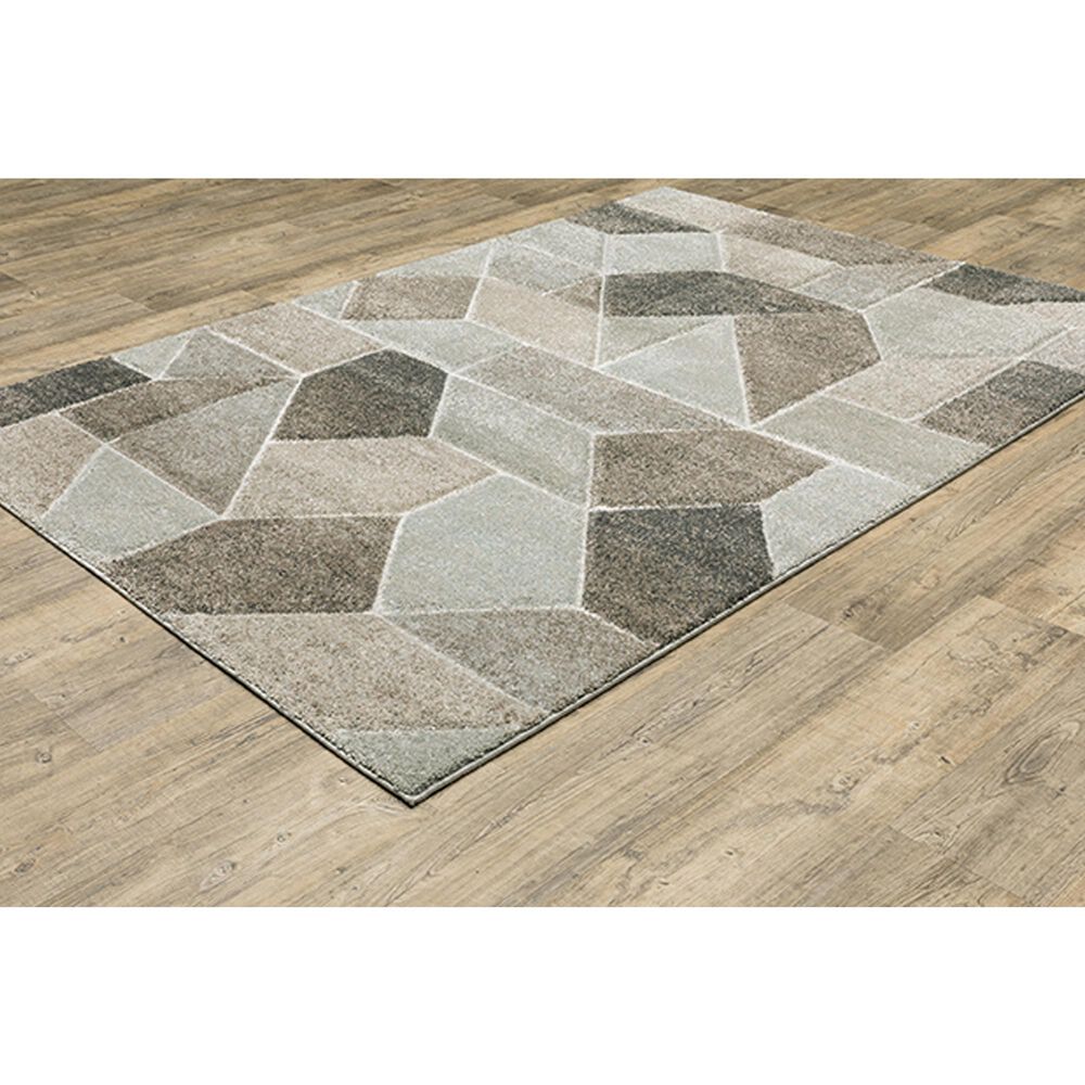 Oriental Weavers Cambria Triangular 6&#39;7&quot; x 9&#39;6&quot; Multicolor Area Rug, , large