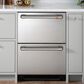 Cafe 5.7 Cu. Ft. Built-In Dual-Drawer Refrigerator in Stainless Steel and Brushed Stainless Handles, , large