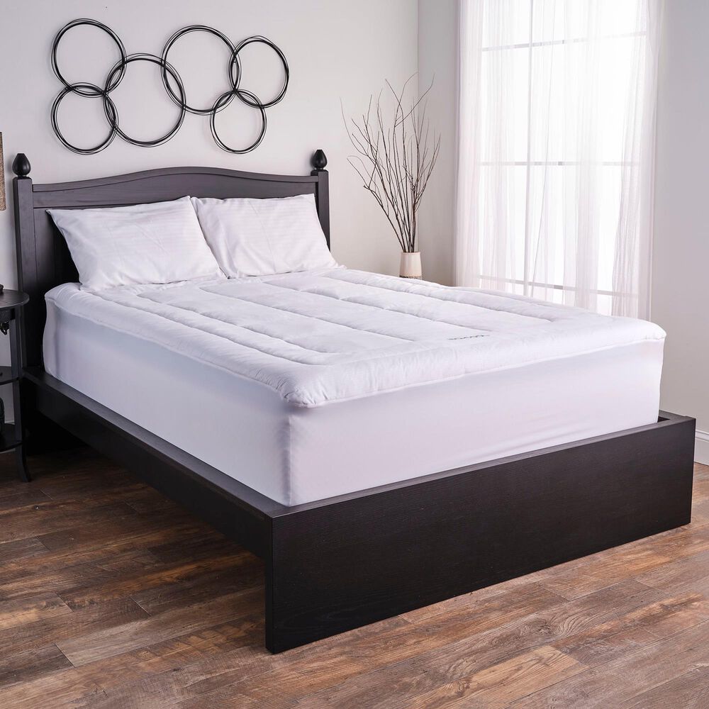 Isotonic Iso-Cool Memory Foam Queen Mattress Topper with Outlast Cover, , large