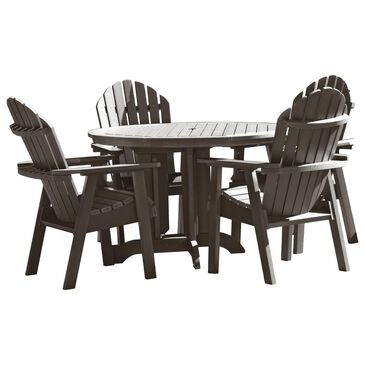 Highwood USA Hamilton 5-Piece Patio Dining Set in Weathered Acorn, , large