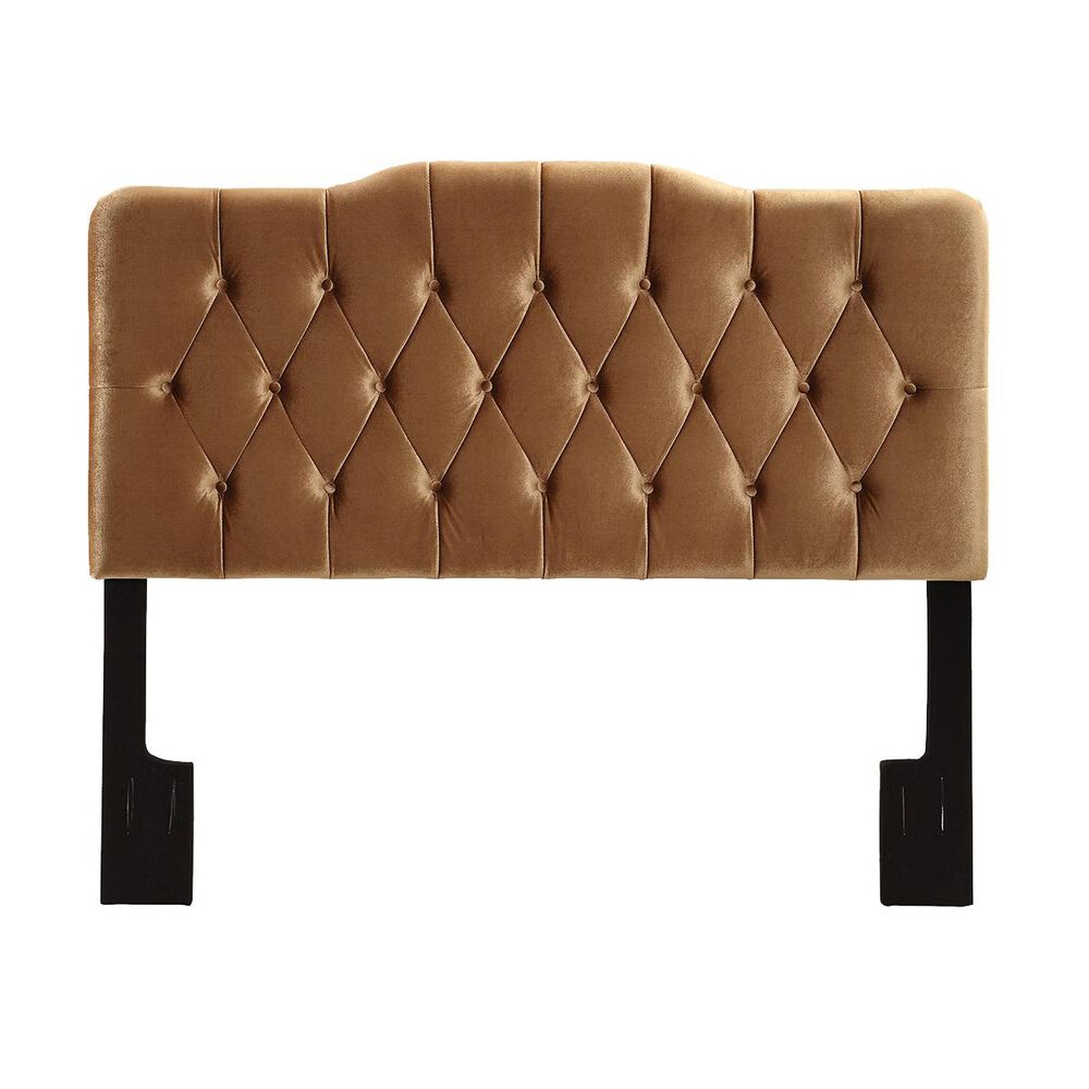 Accentric Approach Benton King Upholstered Headboard in Gold, , large