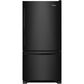 Whirlpool 19 Cu. Ft. Bottom-Freezer Refrigerator with SpillGuard Glass Shelves in Black, , large