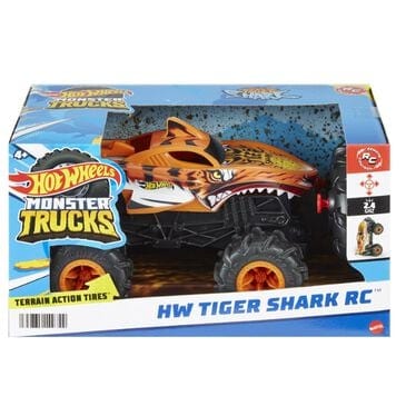 Mattel Monster Trucks Tiger Shark Remote Control Toy Vehicle, , large