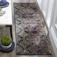 Safavieh Evoke EVK230S 2"2" x 7" Blue and Orange Runner, , large