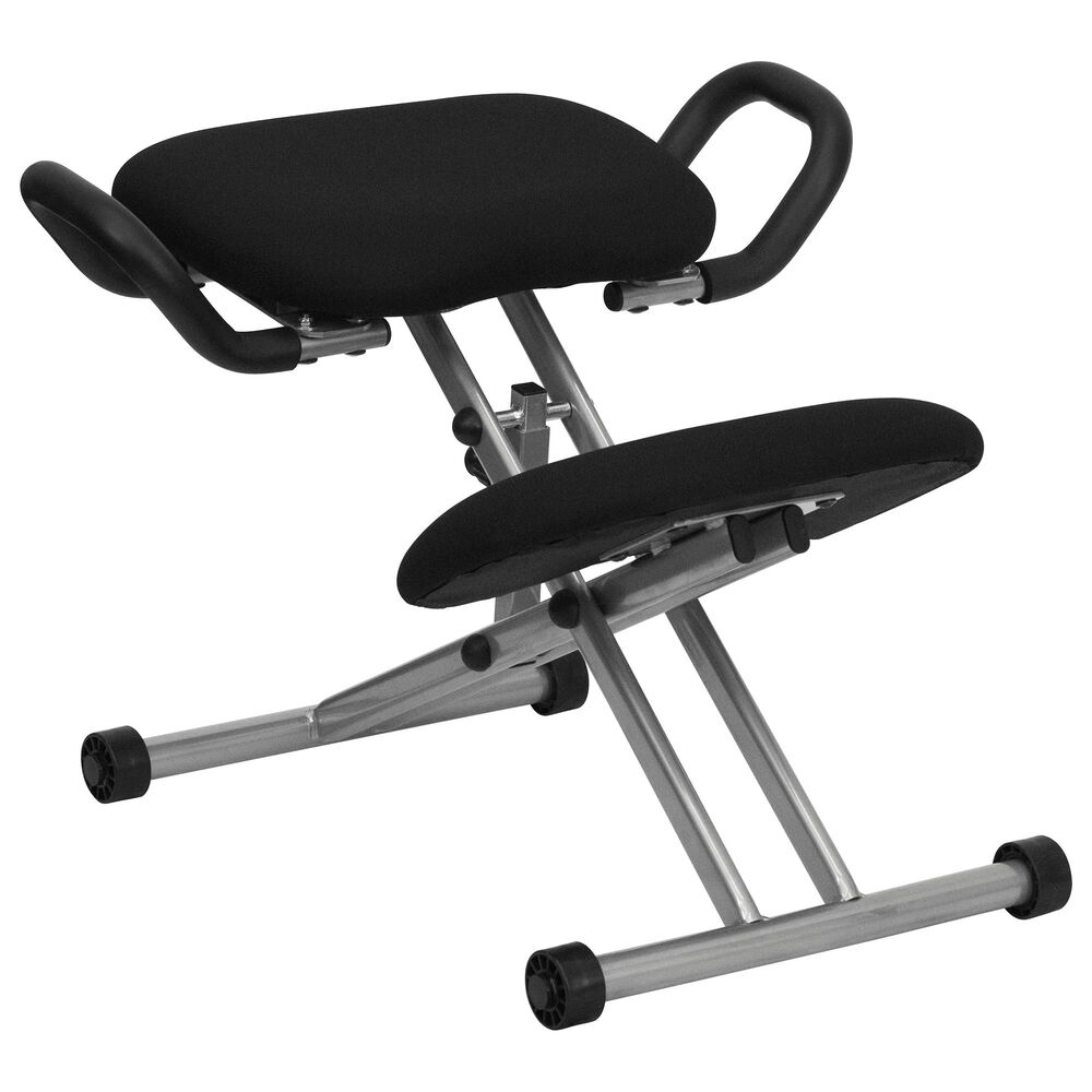 Flash Furniture Kneeling Office Chair in Black, , large