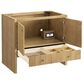 James Martin Vanities Hudson 36" Single Bathroom Vanity in Light Natural Oak with 3 cm Parisien Bleu Quartz Top and Rectangular Sink, , large
