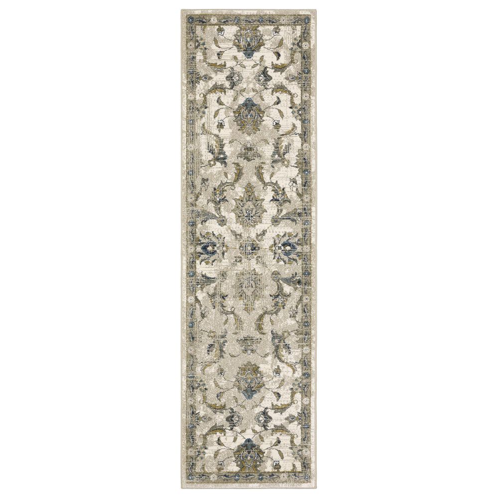 Oriental Weavers Venice Salerno 2"3" x 7"6" Beige and Gold Runner, , large