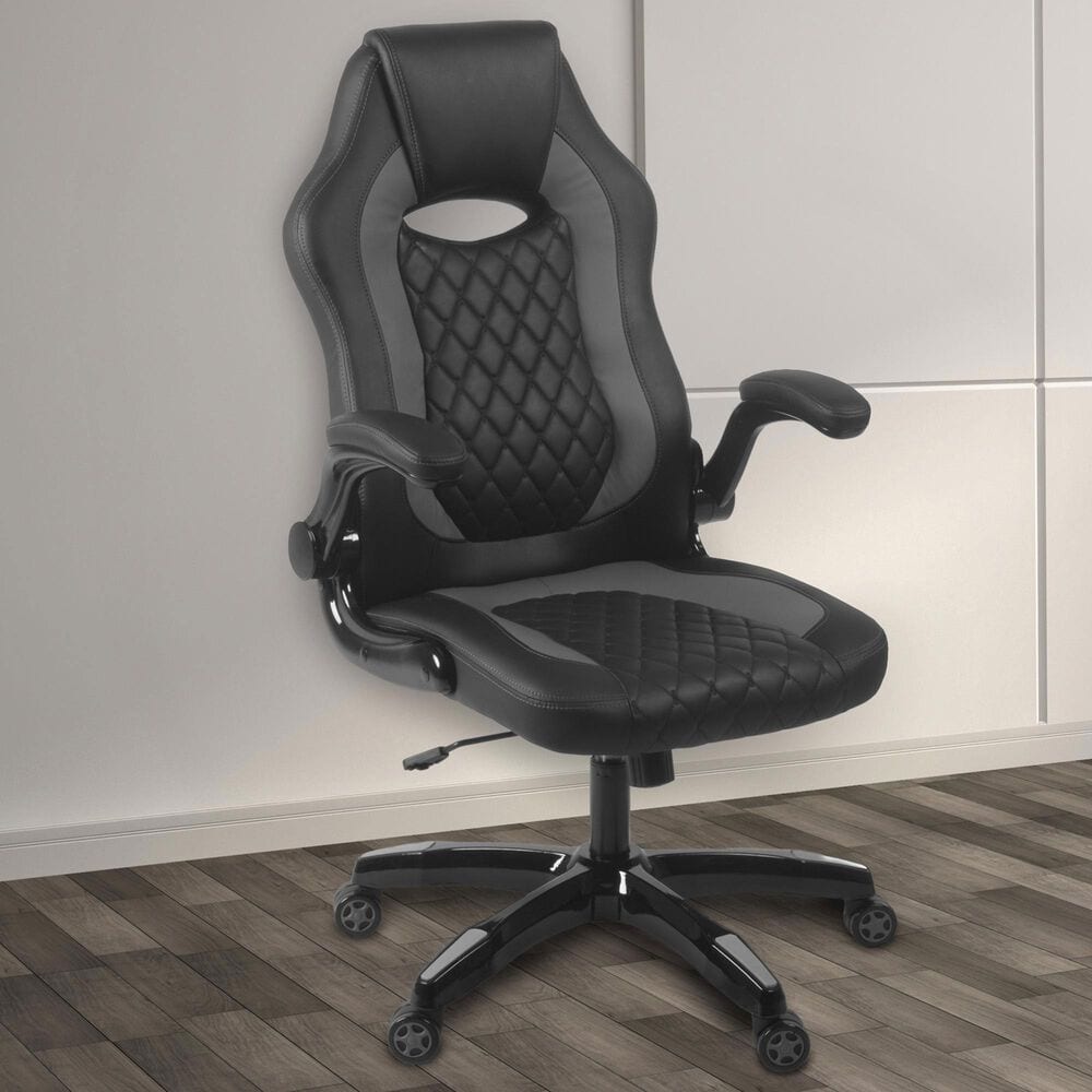 Regency Global Sourcing AON Archeus Ergonomic Gaming Chair in Black and Grey, , large