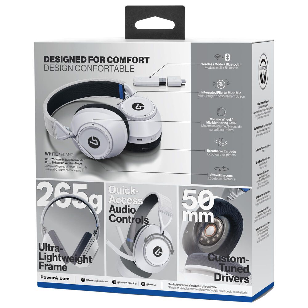 PowerA LucidSound LS500P Wireless Gaming Headset in White, , large