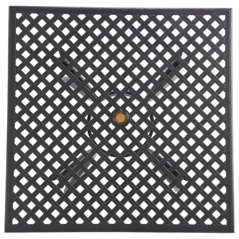 Hearth and Haven Cayman Outdoor Dining Table in Black - Table Only, , large