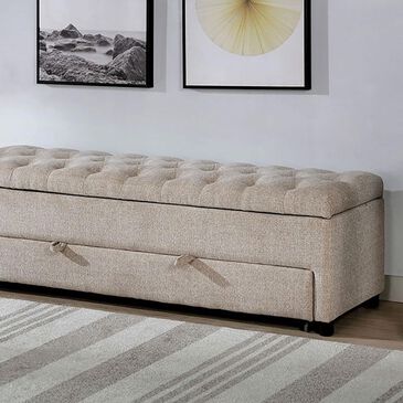 Furniture of America Aguda Bench in Espresso, , large