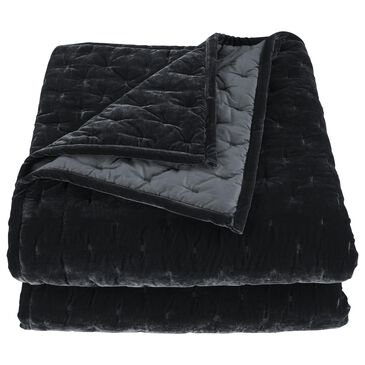 HiEnd Accents Stella Twin Quilt in Black, , large