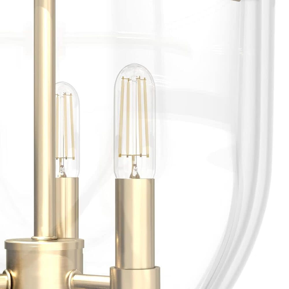 Hunter Sacha 3-Light Semi-Flush Mount in Alturas Gold, , large