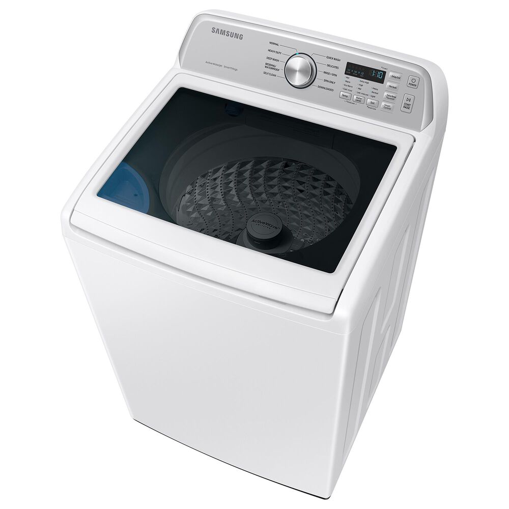 Samsung 4.6 cu. ft. Large Capacity Smart Top Load Washer with ActiveWave Agitator and Active WaterJet in White, , large