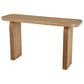 Maple and Jade Rectangle Console Table with Arched Legs in Washed Brown, , large