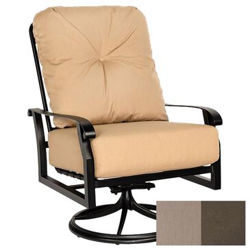 Woodard Cortland Extra Large Swivel Rocker in Memo Hemp, , large