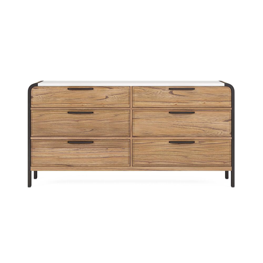Vantage Portico Metal Leg Dresser, , large