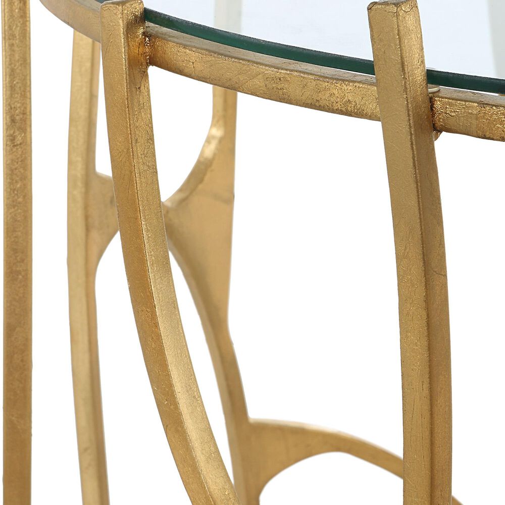 Uttermost Ritual Side Table in Aged Gold, , large