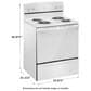 Amana 30" Freestanding Electric Range with Easy-Clean Glass Door in White, , large
