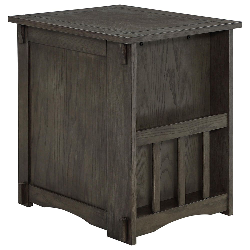 Linon Home Decor Parnell Side Table in Gray, , large