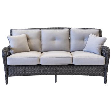 Clear Creek Collection Cushioned Sofa w/2 Pillows in Outdura Remy, , large