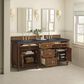 James Martin Vanities Lorelai 72"Double Vanity in Mid-Century Walnut with 3 cm Charcoal Soapstone Quartz Top, , large