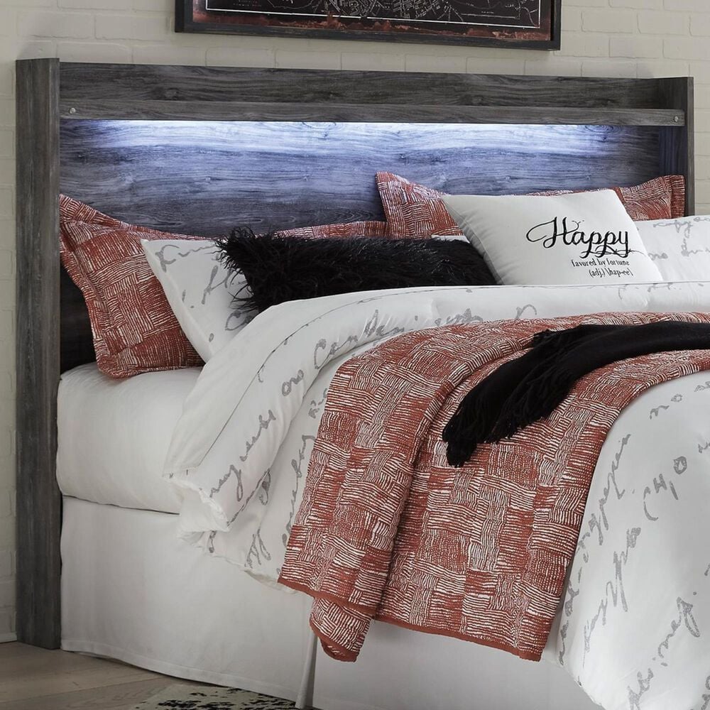 Ashley Baystorm Queen LED Panel Headboard in Gray, , large