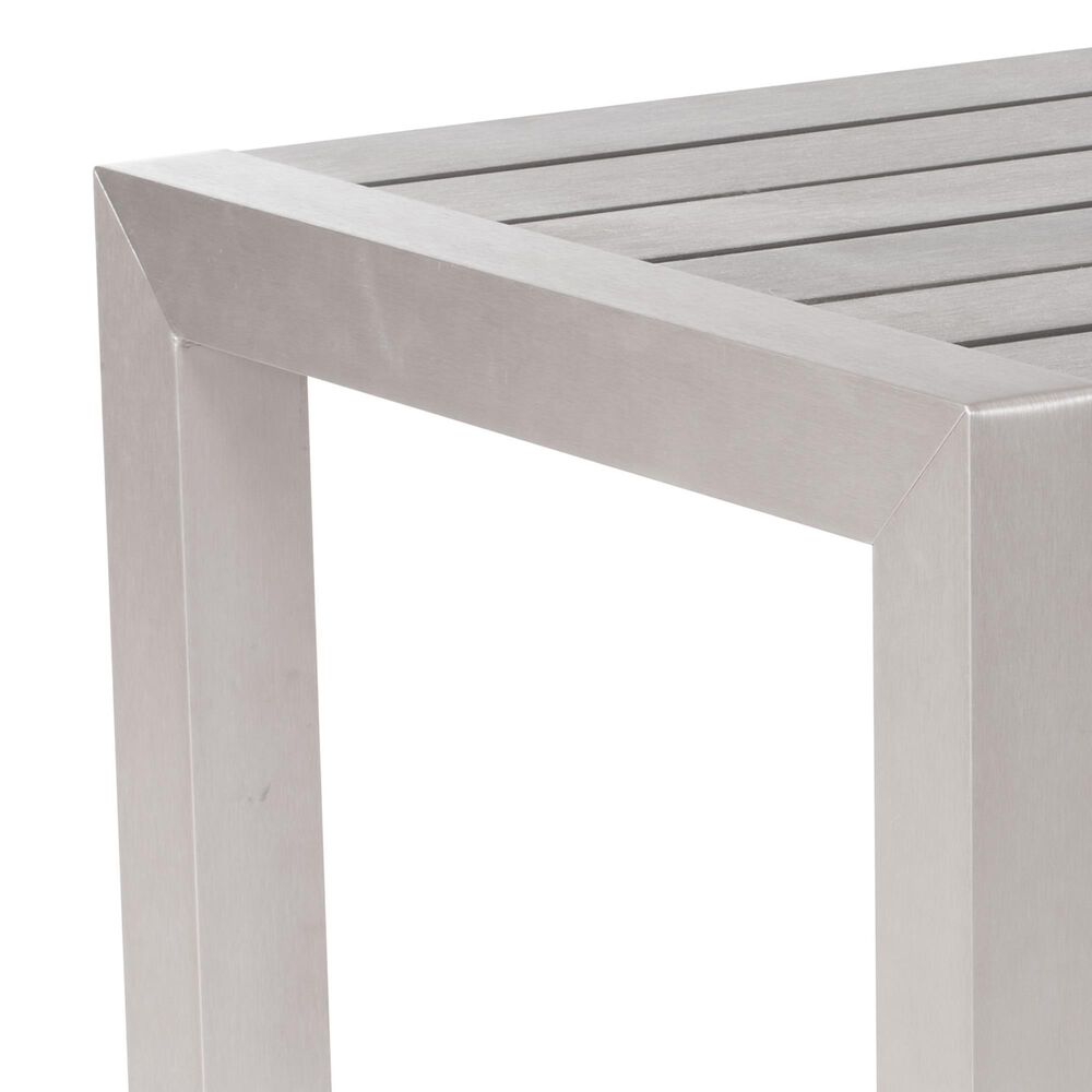 Zuo Modern Cosmopolitan Coffee Table in Silver and Light Gray, , large