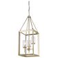 Golden Lighting Smyth 3-Light Pendant in White Gold, , large