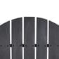 Hearth and Haven Bellwood Outdoor Folding Adirondack Chair in Dark Grey, , large