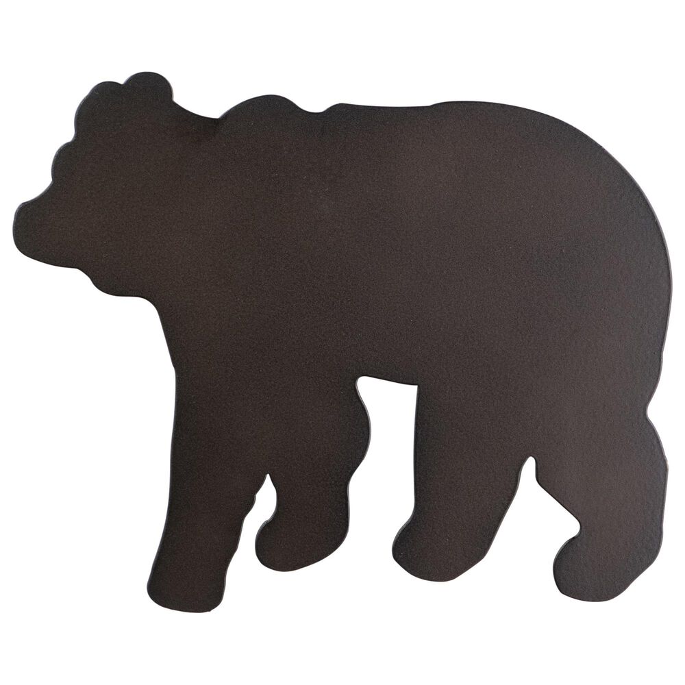 Vaxcel Bozeman 1-Light Bear Wall Sconce in Burnished Bronze, , large