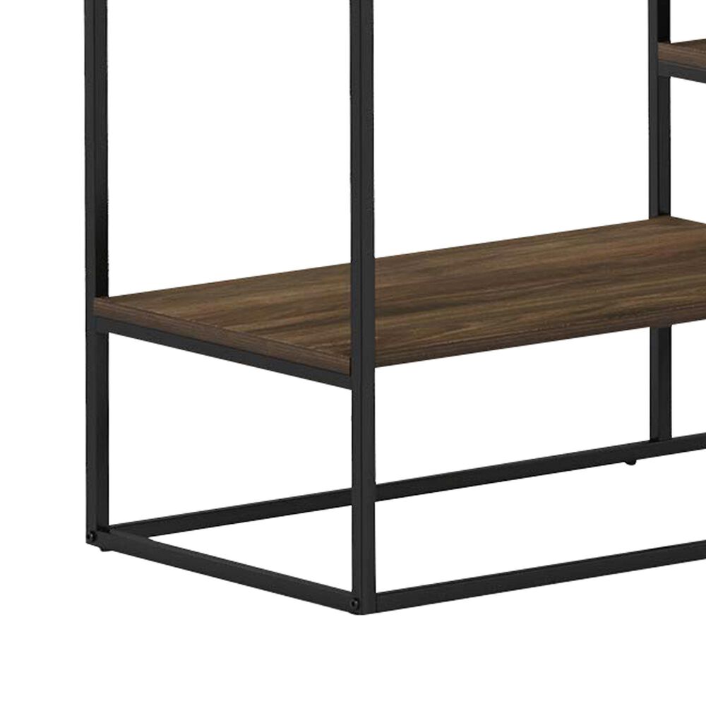 HOMLUX 70" TV Stand with 2 Open Storage Shelves in Columbia Walnut, , large