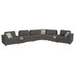 Mayberry Hill Options One 8-Piece Stationary Reversible Sectional in Ash, , large