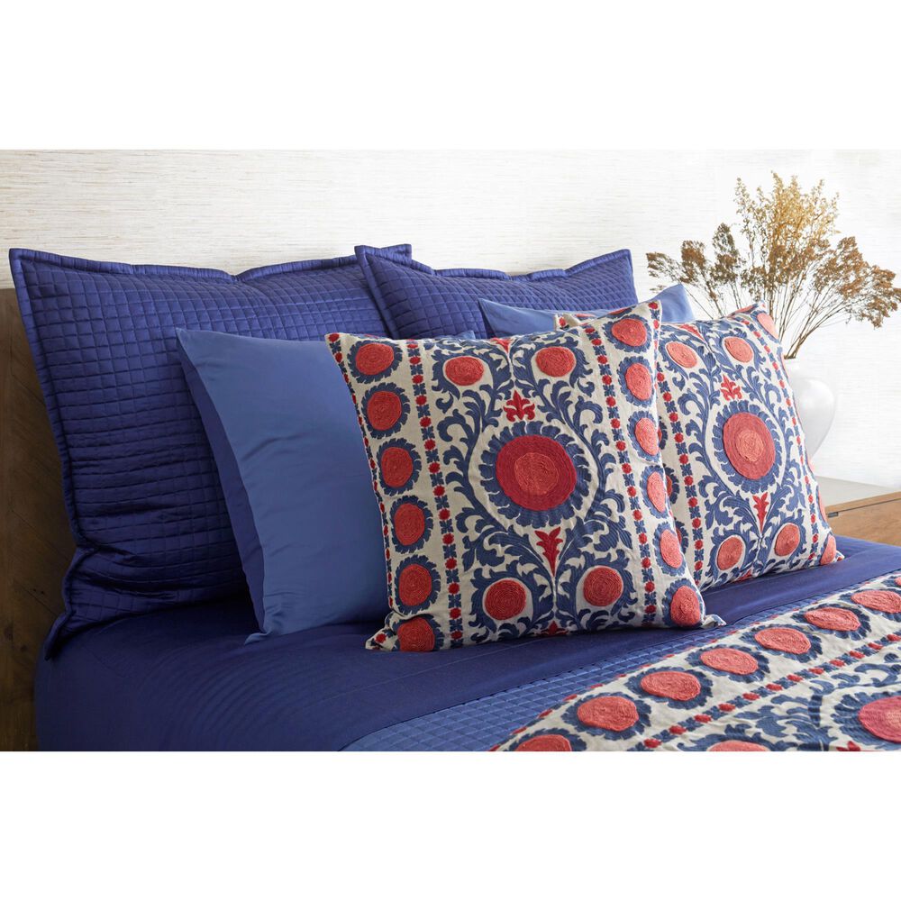 Ann Gish Duchess 18&quot; x 12&quot; Throw Pillow in Navy, , large