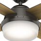 Hunter Dempsey 44" Ceiling Fan with Lights in Noble Bronze, , large