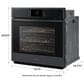 Samsung 30" Smart Single Wall Oven With Steam Cook in Matte Black Steel, , large