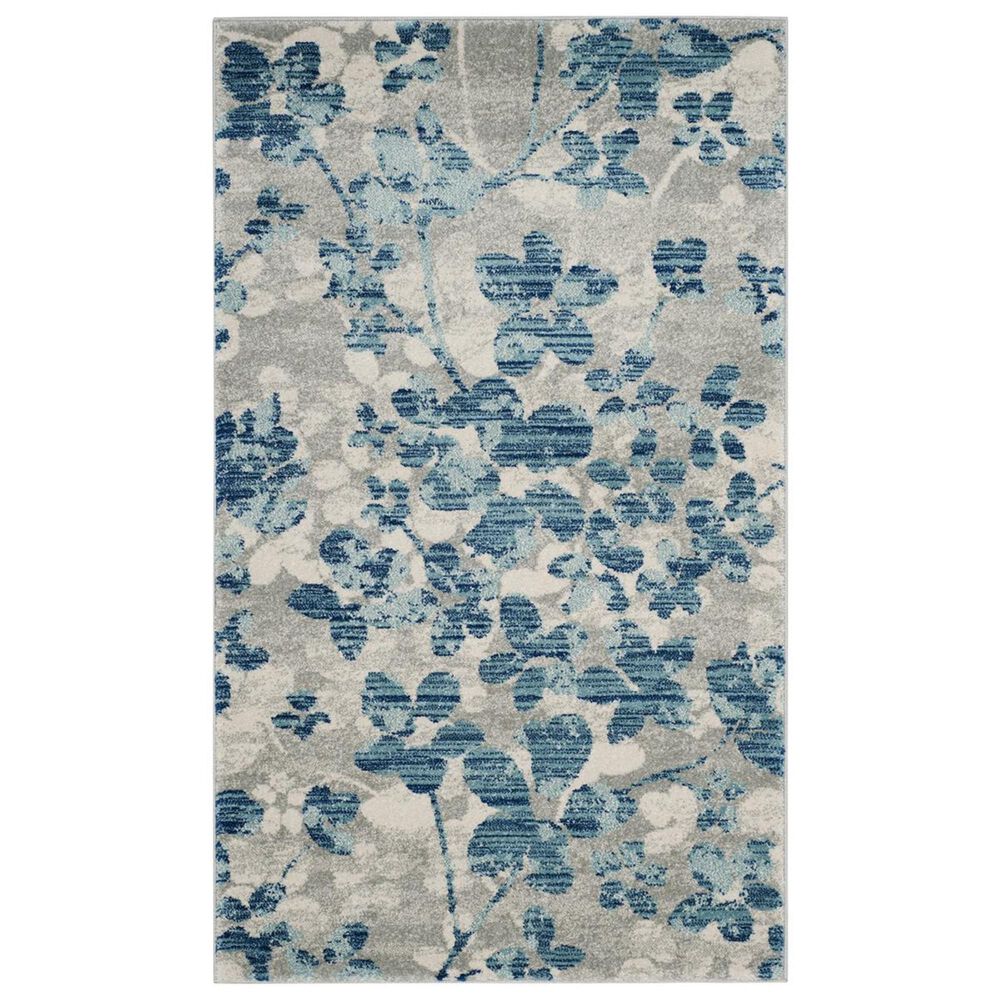 Safavieh Evoke EVK236J-4 4" x 6" Grey/Light Blue Area Rug, , large