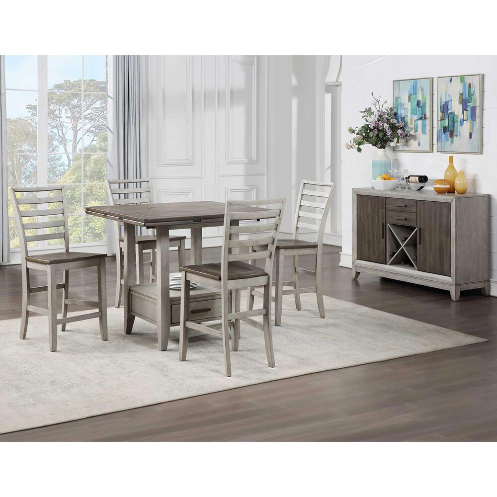 Steve Silver Abacus Server in Smokey Honey, , large