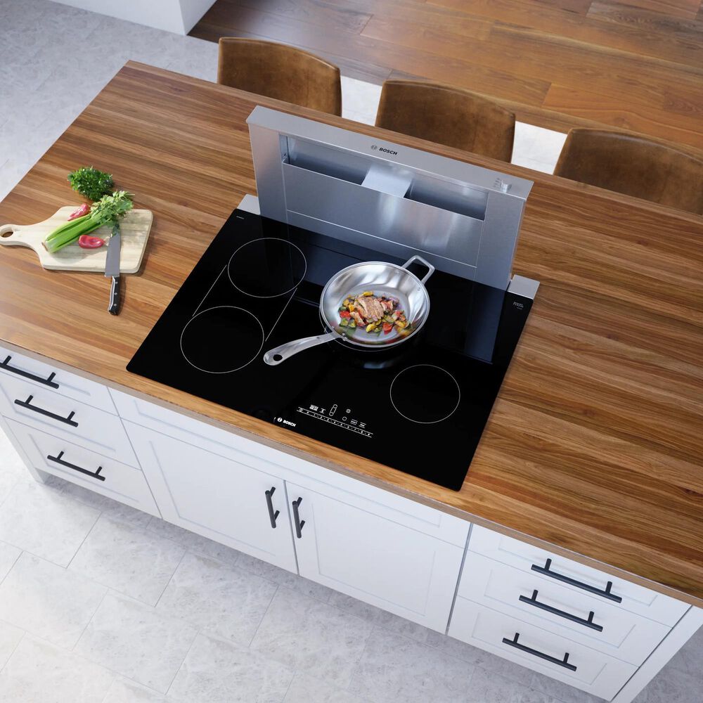 Bosch 800 Series 30&quot; Built-In Electric Cooktop without Frame in Black, , large