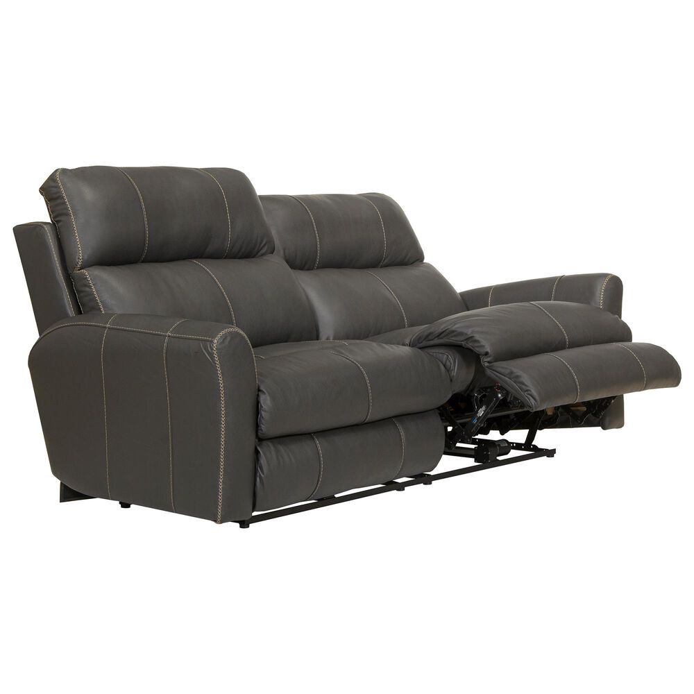 Catnapper Fredda Power Reclining Sofa with Power Headrest in Anthracite, , large