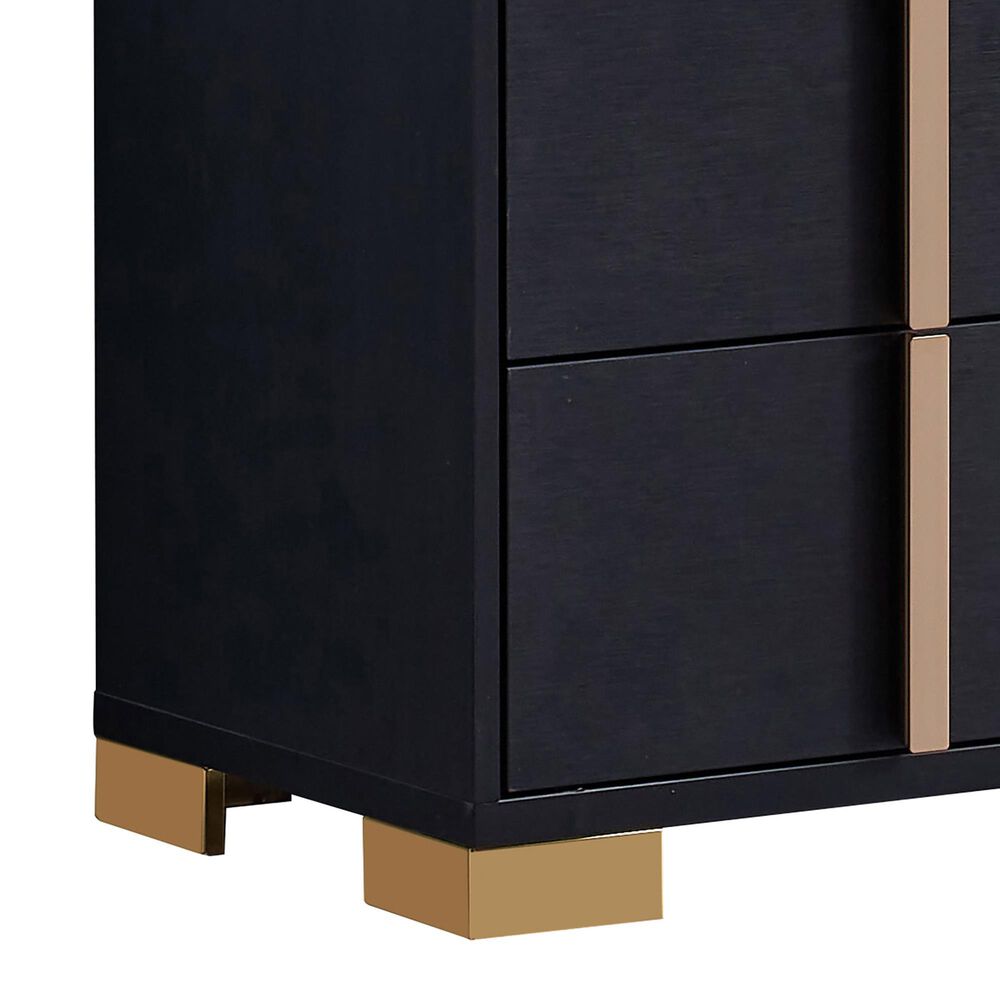 Pacific Landing Marceline 2-Drawer Nightstand in Black, , large
