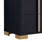 Pacific Landing Marceline 2-Drawer Nightstand in Black, , large