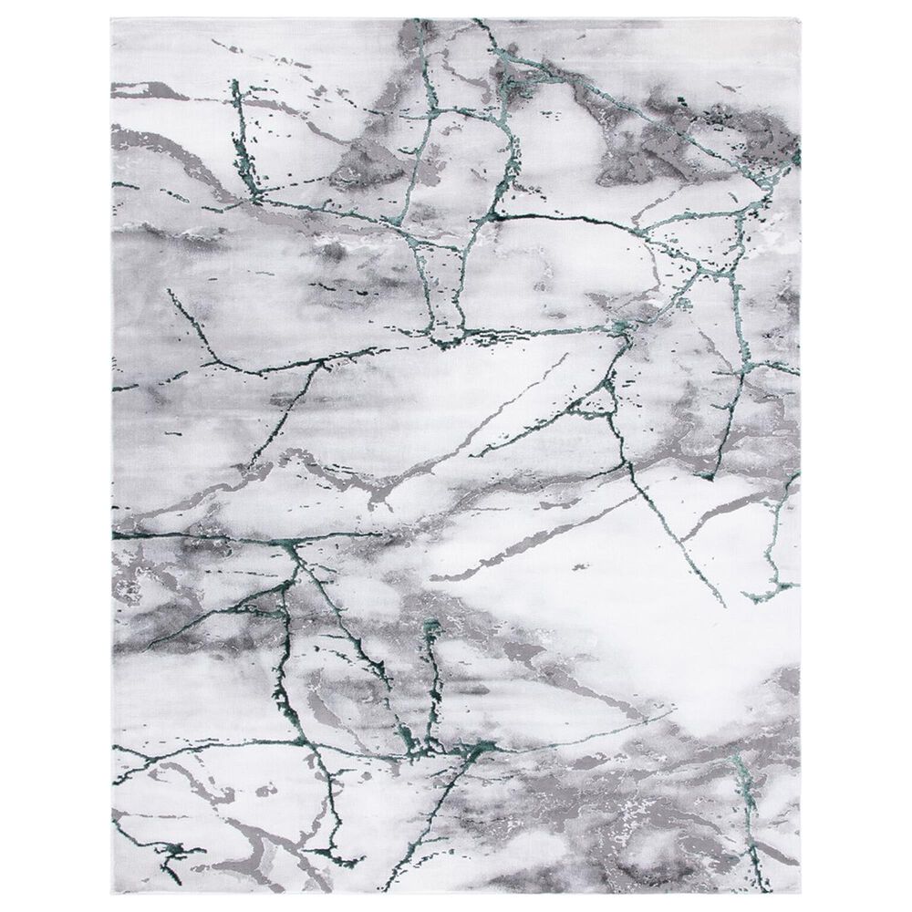 Safavieh Craft CFT877Y 9" x 12" Grey and Green Area Rug, , large