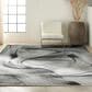 Nourison Balian 5"3" x 7"3" Neutral Grey and Black Area Rug, , large