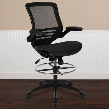 Flash Furniture 49.5" Drafting Chair in Black, , large