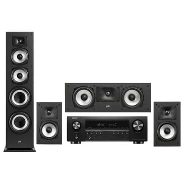 Denon VR-S670H 5.2 Channel 8K Home Theater Receiver with Polk Audio 5 Speaker Surround, , large