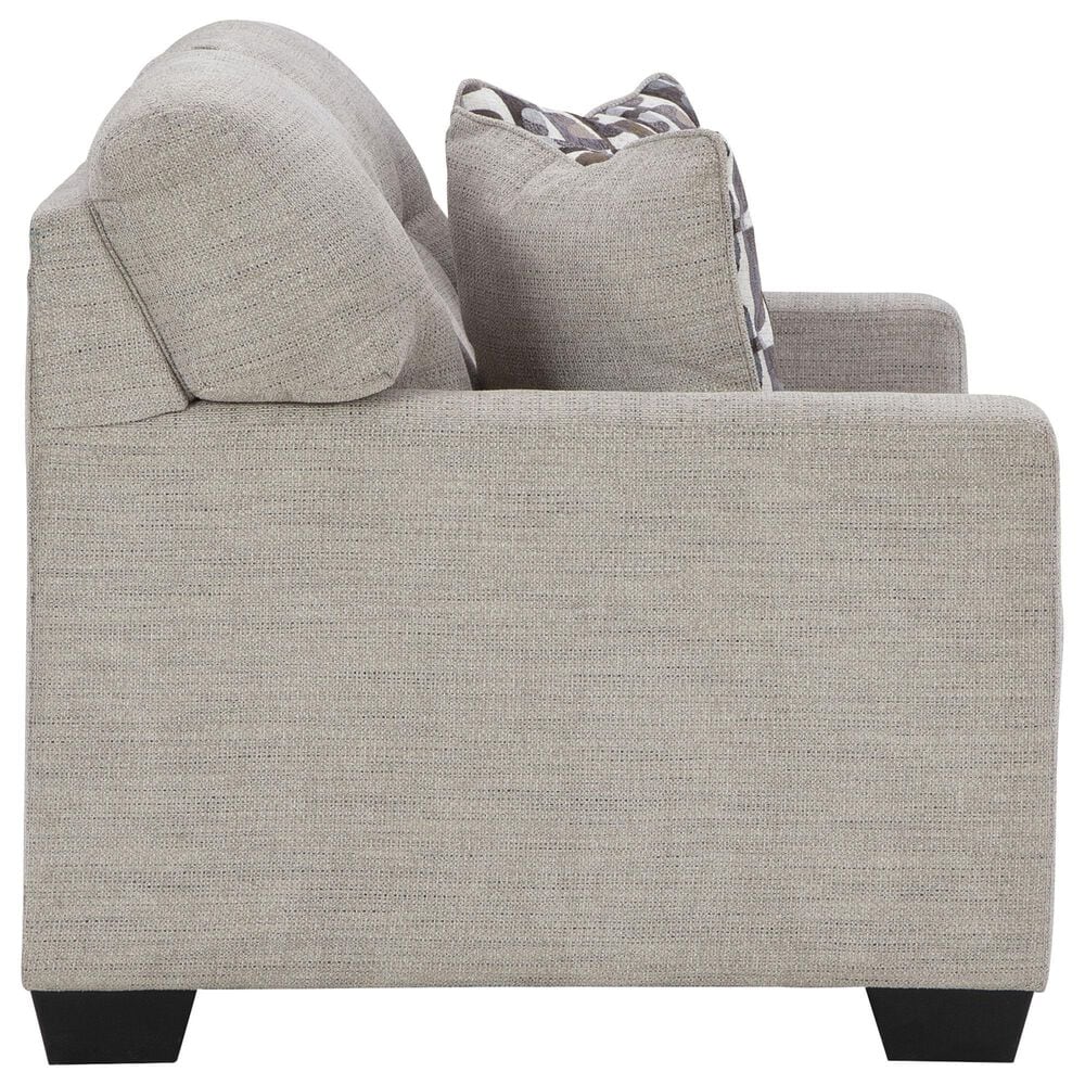 Ashley Mahoney Stationary Loveseat in Pebble, , large