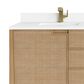 James Martin Vanities Solene 72" Double Bathroom Vanity in Seaside Oak with Single Hole 3 cm White Zeus Quartz Top and Rectangular Sinks, , large